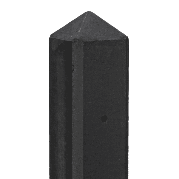 Betonpaal Geul, zwart gecoat