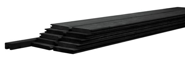 Betowood scherm douglas á 10 planken - inclusief afdekkap - 187 x 224 cm, zwart gedompeld.