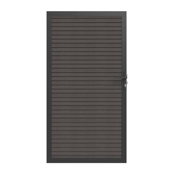 NewTechWood triple profiel tuindeur, Silver Gray.