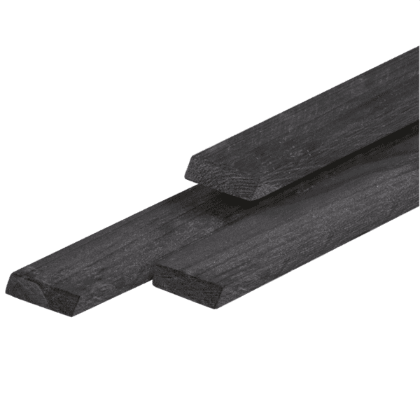 Rhombus regel, douglas, zwart 2 x 6.7 cm