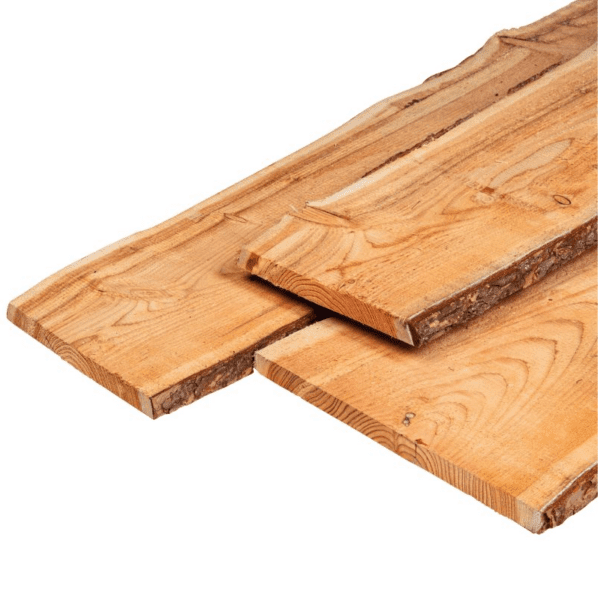 Schaaldelen douglas 2,5 x 25/30 cm.