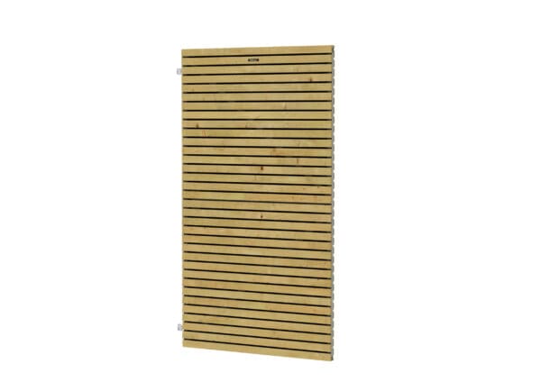 Tuindeur Elan - horizontaal - verstelbaar stalen frame, linksdraaiend, 100 x 180 cm, groen geïmpr.