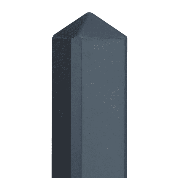 Betonpaal IJssel, zwart gecoat