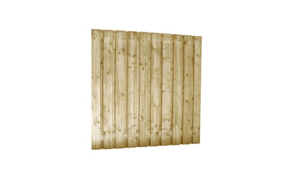 Jumboscherm geschaafd vuren 21-planks 15 mm, 180 x 180 cm t.b.v. betonsysteem, recht verticaal.