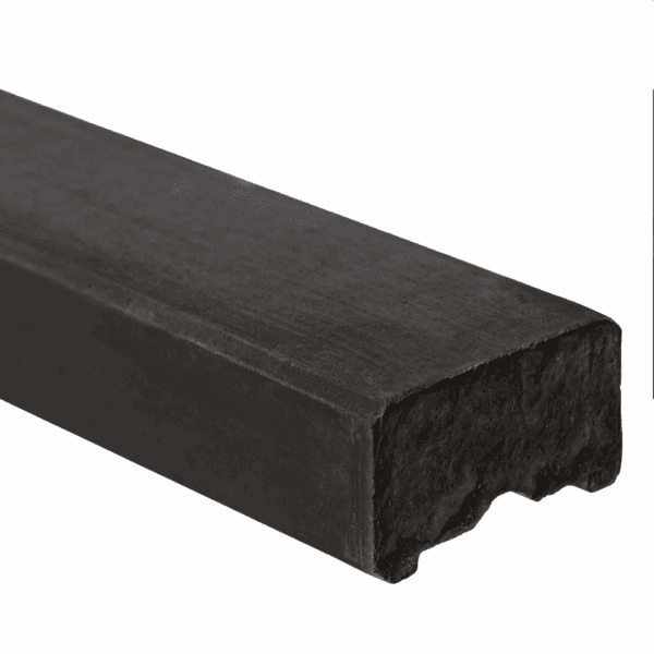 Betonnen afdekkap vlak, zwart gecoat