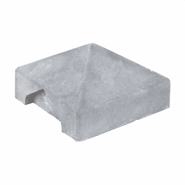 Betonnen afdekpet diamantkop, grijs
