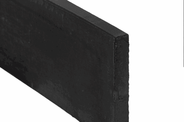 Onderplaat glad, zwart gecoat