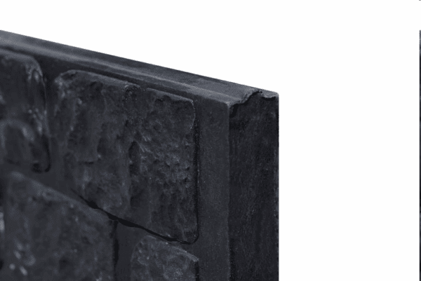 Onderplaat Romeins rotsmotief, zwart gecoat