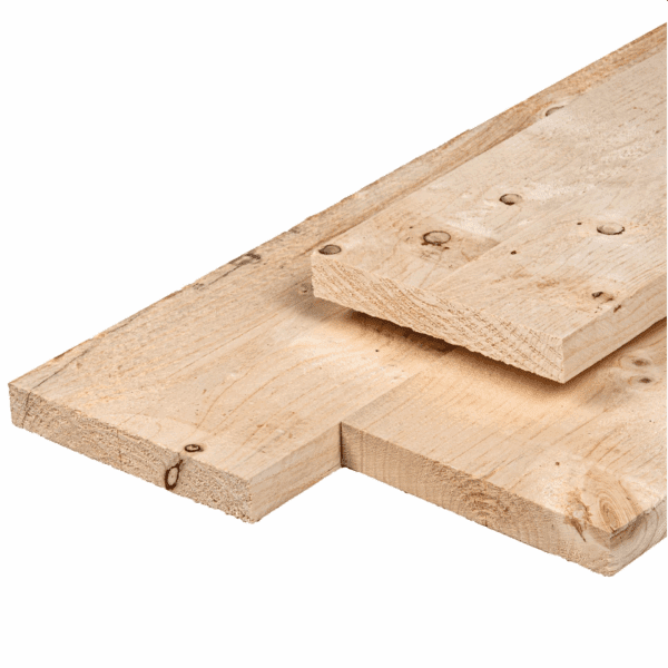 Steigerplank vuren 2.9 x 19 cm