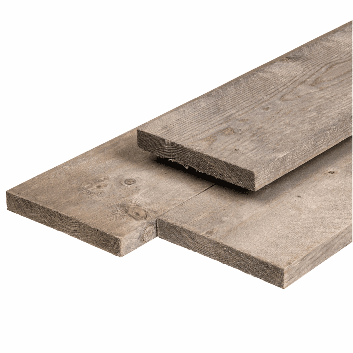 Steigerplank, vuren, zilvergrijs geïmpregneerd 2.9 x 19 cm