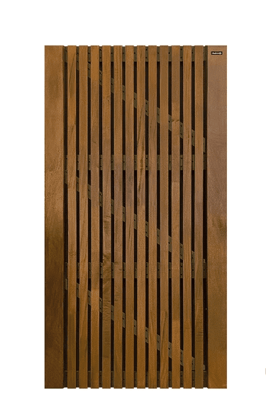 Tuindeur | Stripes Black | Hardhout | 100 x 180 cm