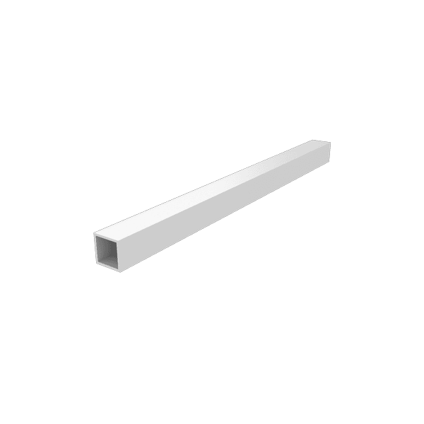 Aluminium opvulstang t.b.v. Newtechwood wand, 2 x 2 x 300 cm.